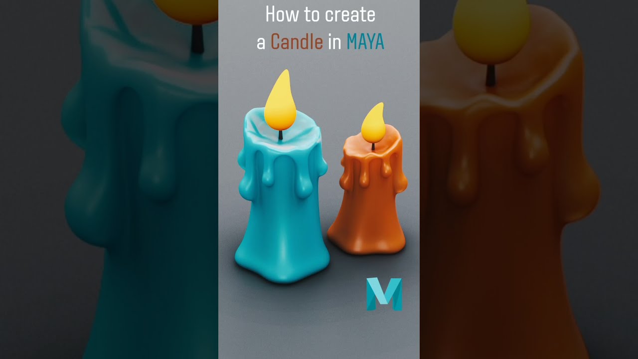 How to create a candle in Maya