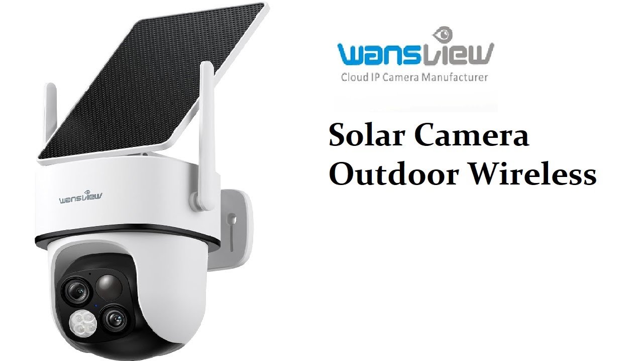 Wansview Solar Camera Outdoor Wireless-2K 360°PTZ Cameras for Home Security