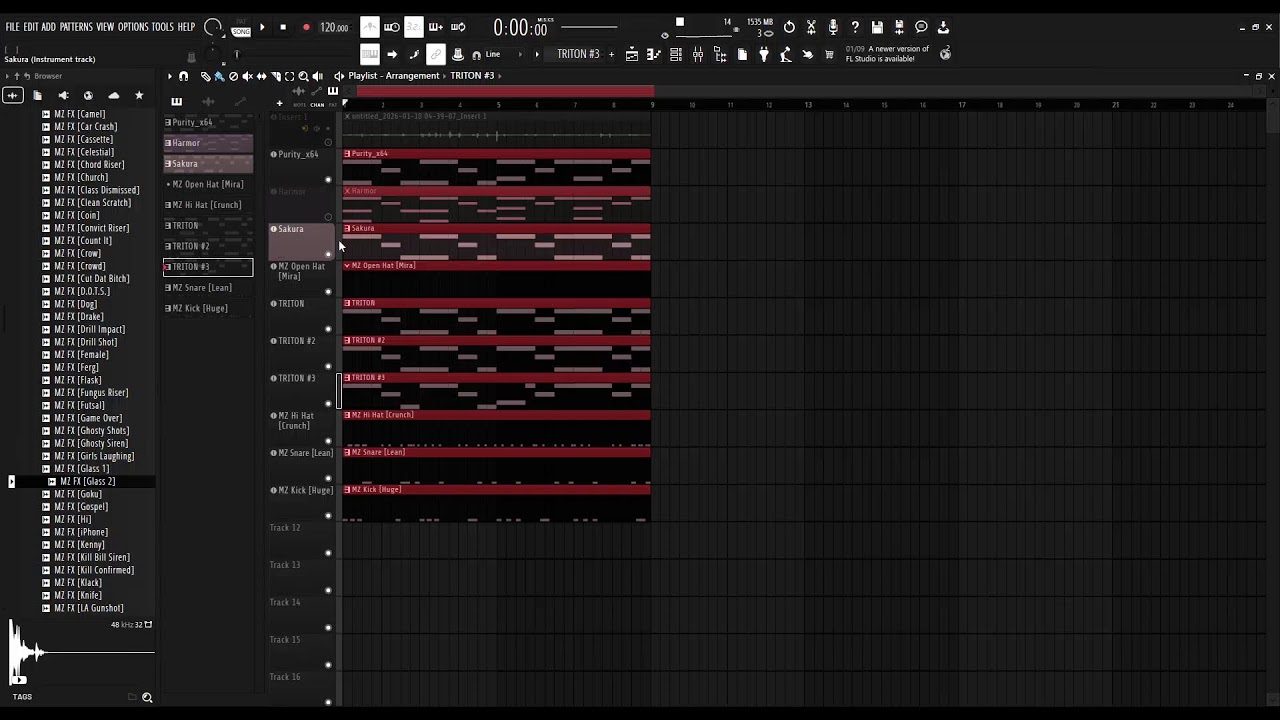 Early morning production(We finishing a beat)