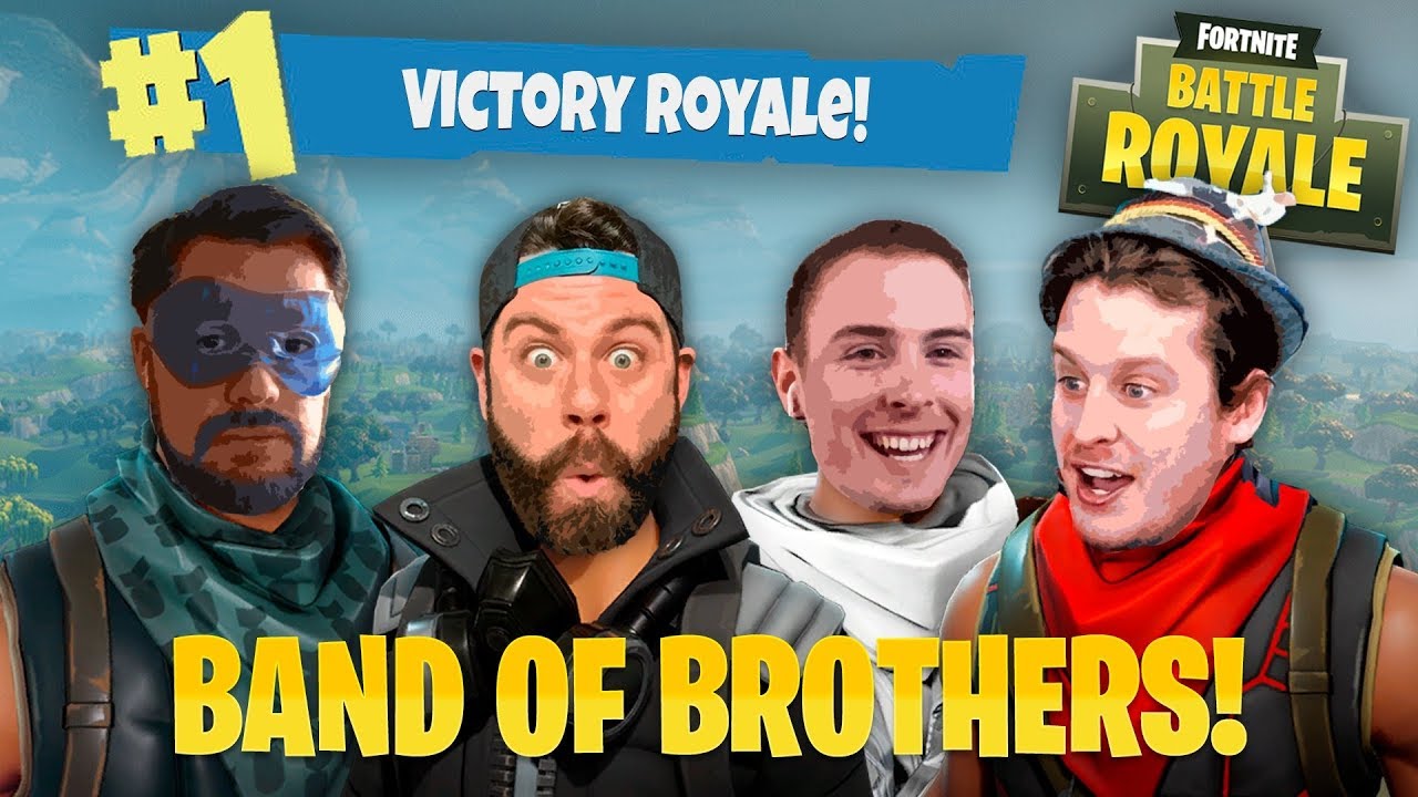 THE BAND OF BROTHERS FINALLY PLAY FORNITE... AND WIN!!!! Fortnite: Battle Royale