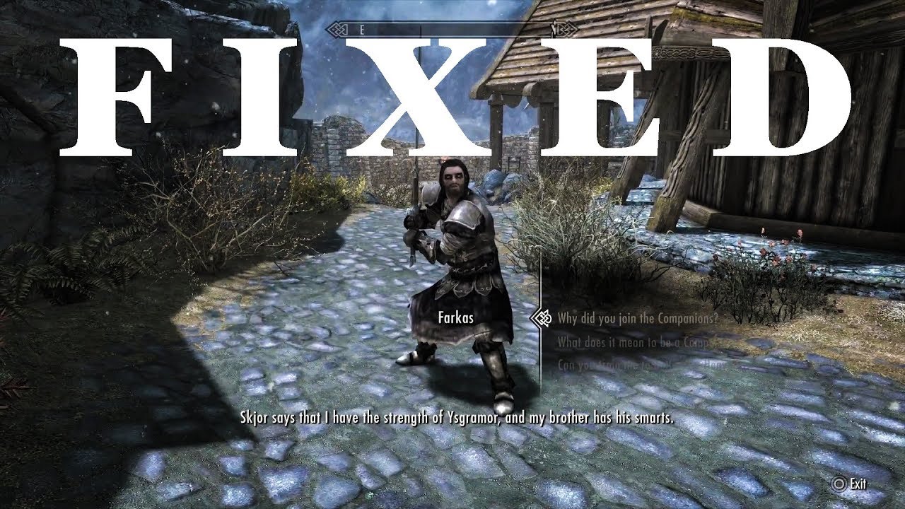 Skyrim: Farkas Glitch [FIXED]