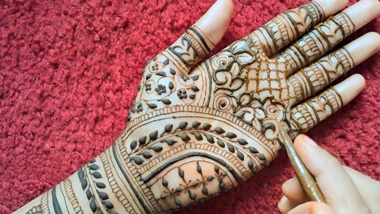 😱🔥Bridal Mehndi Design | Front Hand Semi Bridal Mehndi Design | Beautiful Bridal Mehndi Design