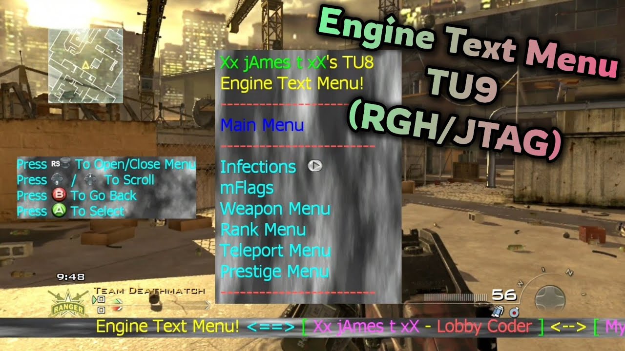 MW2 | TU9 | Engine Text Menu | dll Mod Menu | Multiplayer | (RGH/JTAG) [+Download]