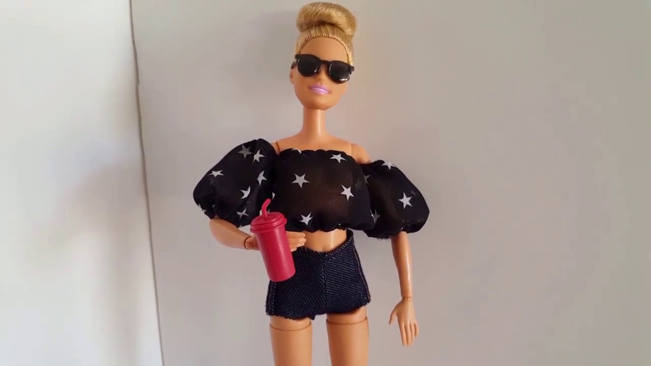 como hacer Blusa y Shorts para barbie y muñecas