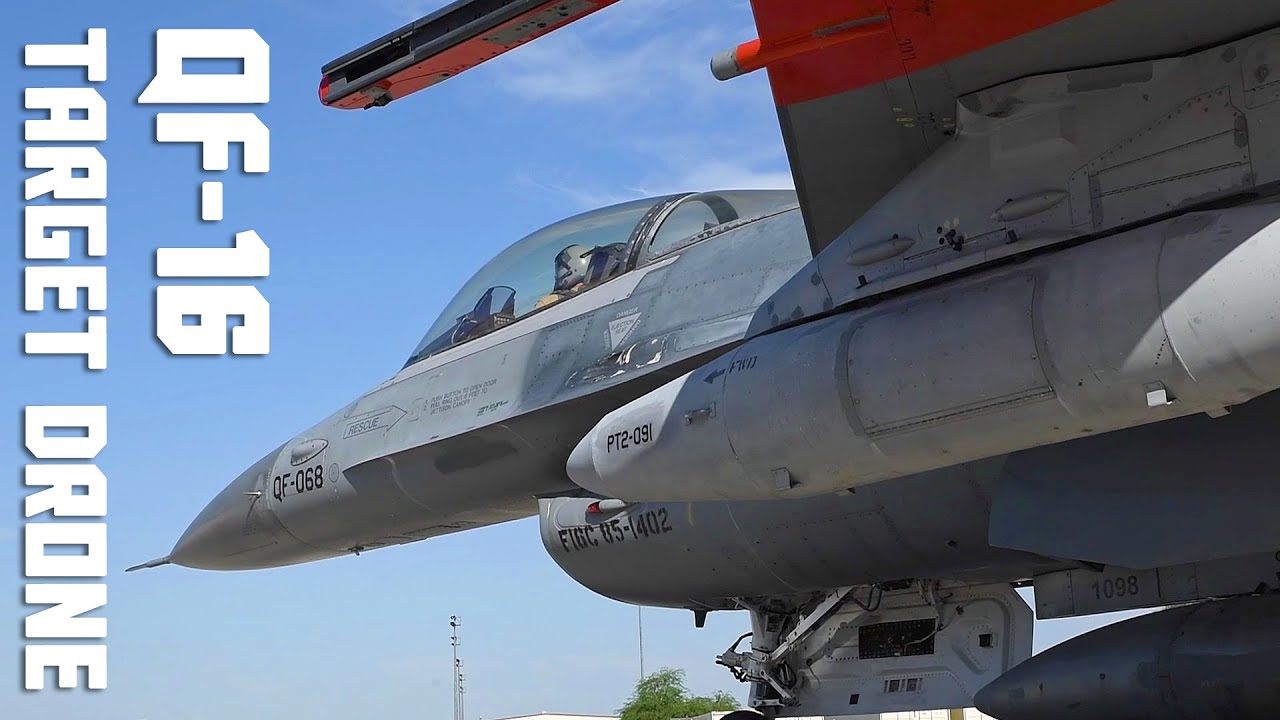 QF-16 Full Scale Aerial Target (FSAT) Takeoff at Davis-Monthan AFB