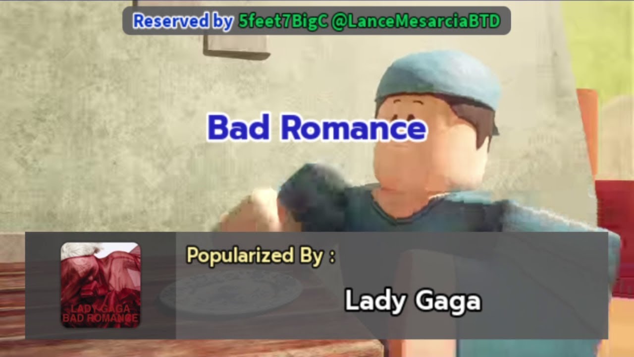 Bad Romance by Lady Gaga (Roblox Dan's Karaoke)