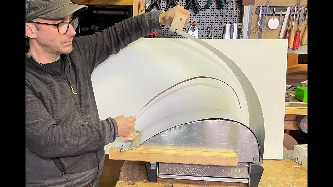 Makinga Mold to band Oud rib كيف تصنع قالب لثني ضلع العود