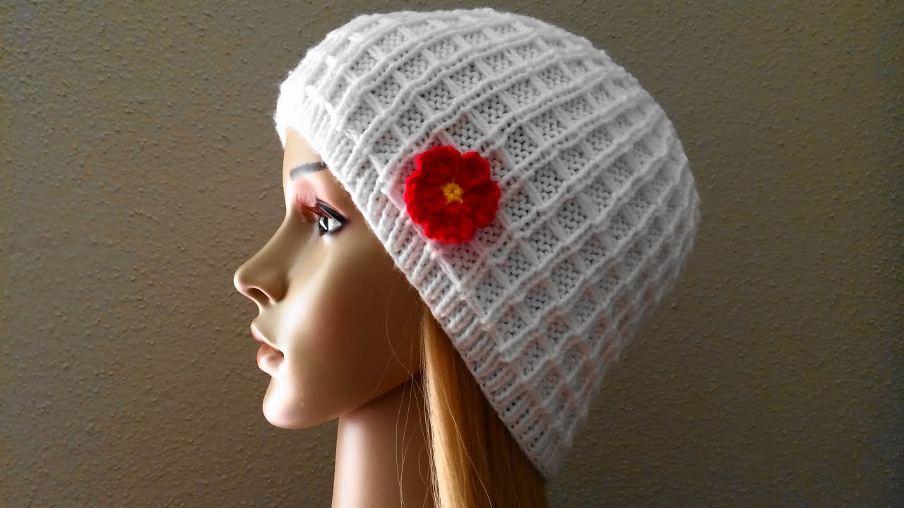 How To Knit A Waffle Hat, Lilu's Handmade Corner Video # 26