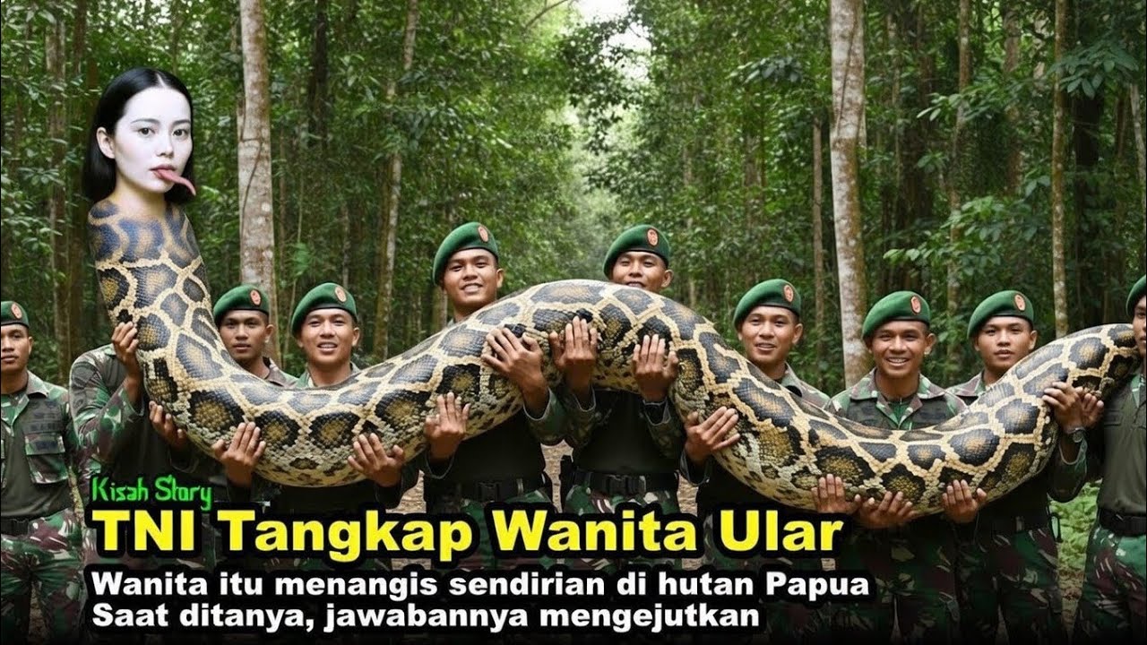 PAPUA BERGETAR! Wanita Cantik Berbadan Ular Ditangkap TNI, Namun Kejadian Selanjutnya... #KisahStory
