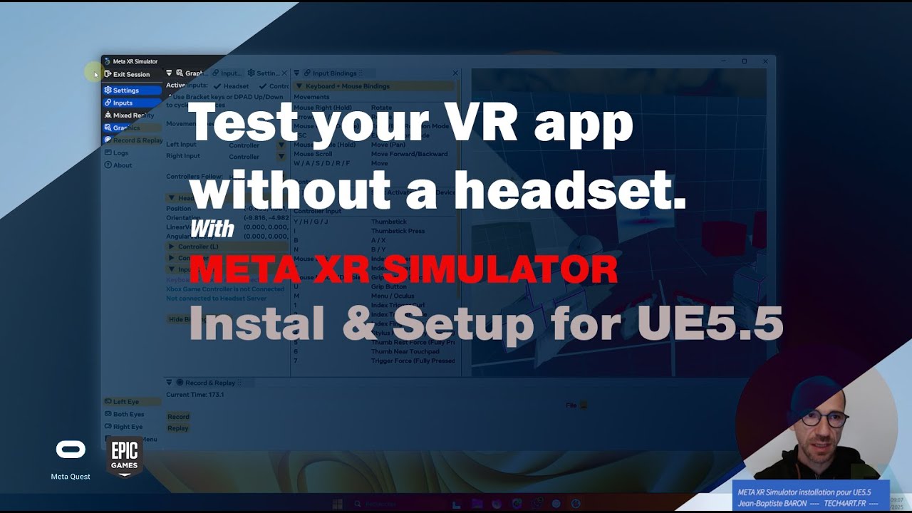 TUTO UE5 Meta XR Simulator Setup/Instal