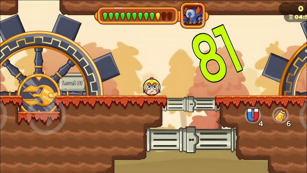 Ball V   Red Boss Challenge  TUTORIAL 🤓 Level 81 🍎 Gameplay Walkthrough Part 1 🤠