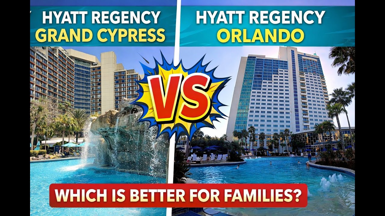 Hyatt Regency Grand Cypress против Hyatt Regency Orlando | Лучший отель для семейного отдыха в Ди...