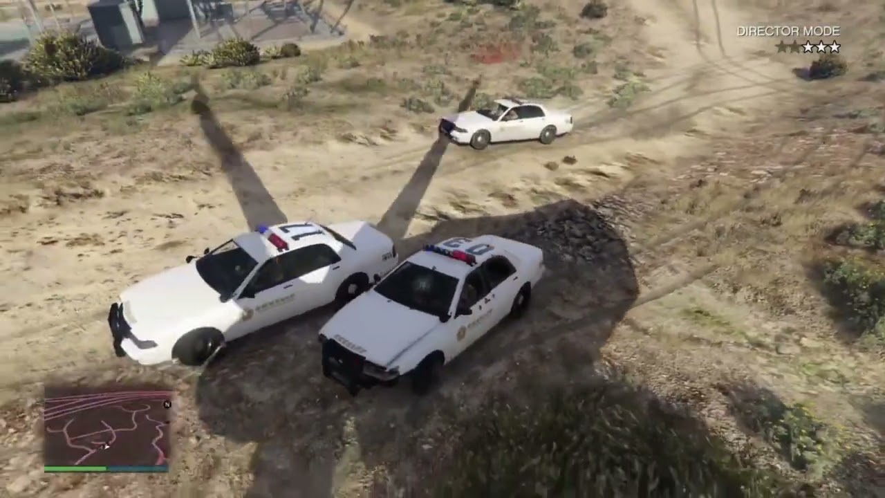 GTA 5 : Dirt Road Police chase #gta 