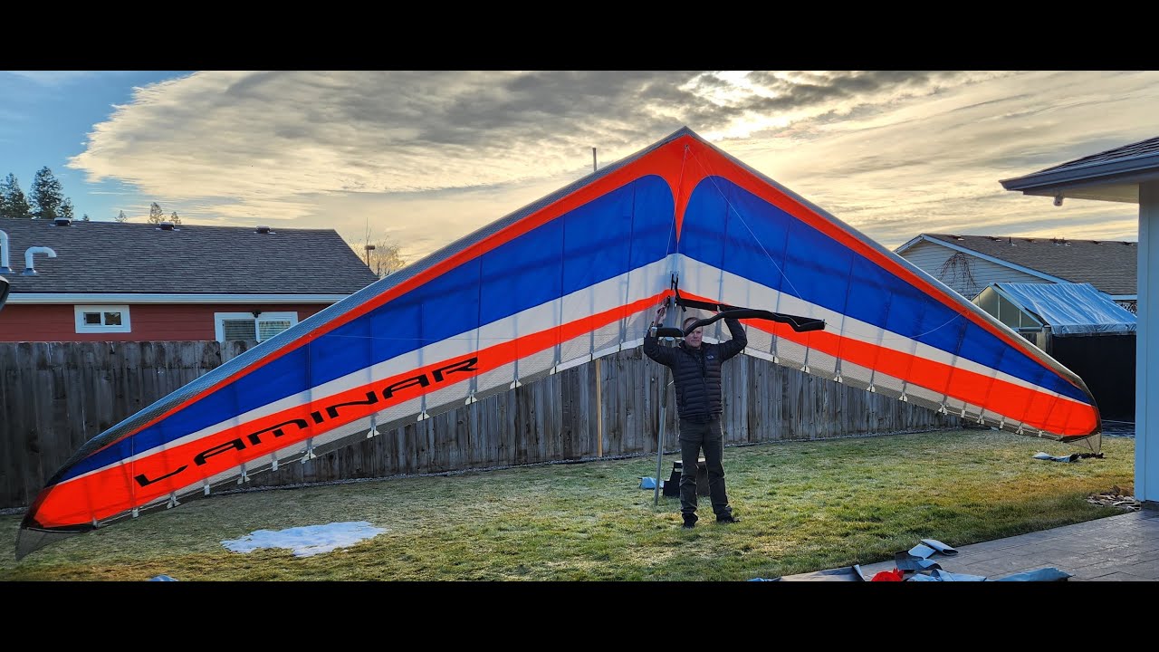 Icaro Laminar Hang glider -great 1st flight! 4/8/23 Tekoa- Hang Gliding  -4K (14.1 hook in 225lbs)