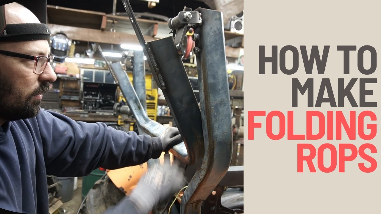 kubota L235: DIY folding ROPs