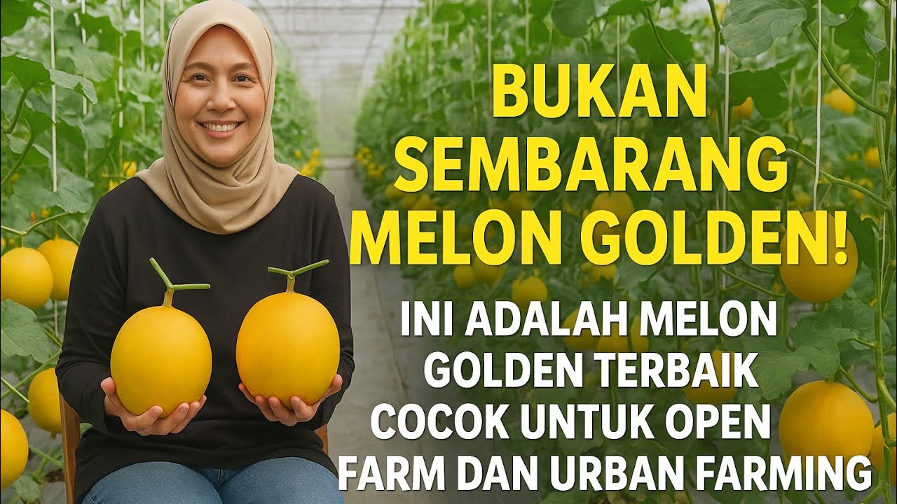 pasti kamu belum pernah tanam !! ini melon adalah juaranya type golden - melon golden