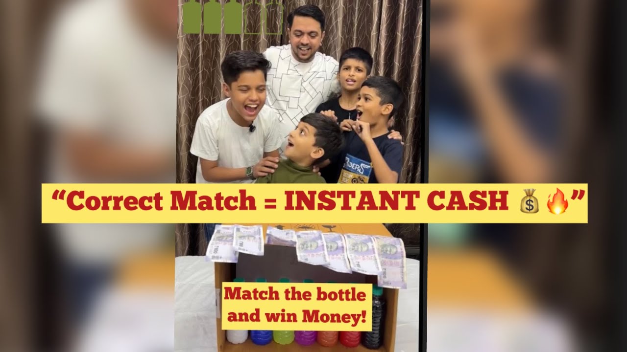 “7 Bottle, Ek Chance 💸 Sahi Match Kiya Toh Paisa Jeeto! 