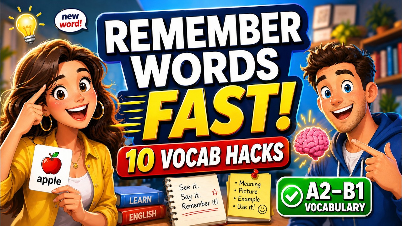 🚀 How to Remember New English Words Fast | 10 Vocabulary Hacks