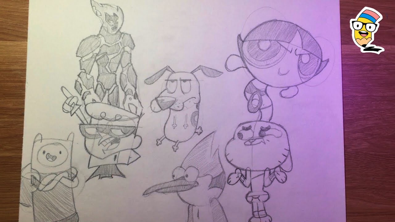 Como dibujar a Los Personajes de “CARTOON NETWORK” | Paso a Paso