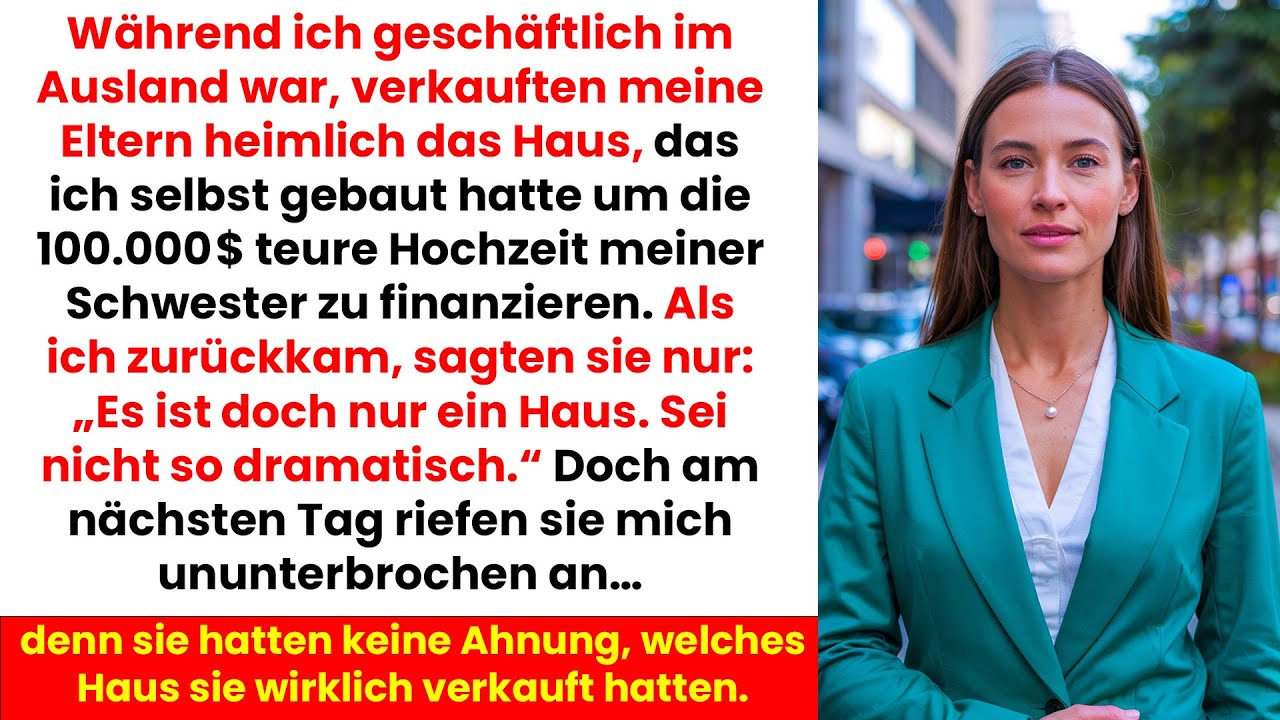 Meine Eltern verkauften mein Haus für Emmas Hochzeit aber sie wussten nicht, was sie taten…