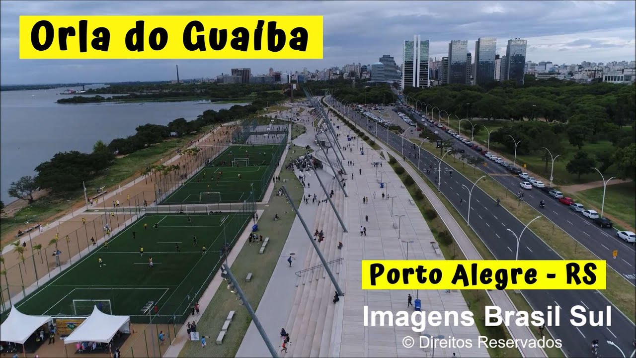 PORTO ALEGRE - RS | ORLA DO GUA&Iacute;BA | PARQUE JAIME LERNER e EST&Aacute;DIO BEIRA RIO (A&eacute;reas Drone)