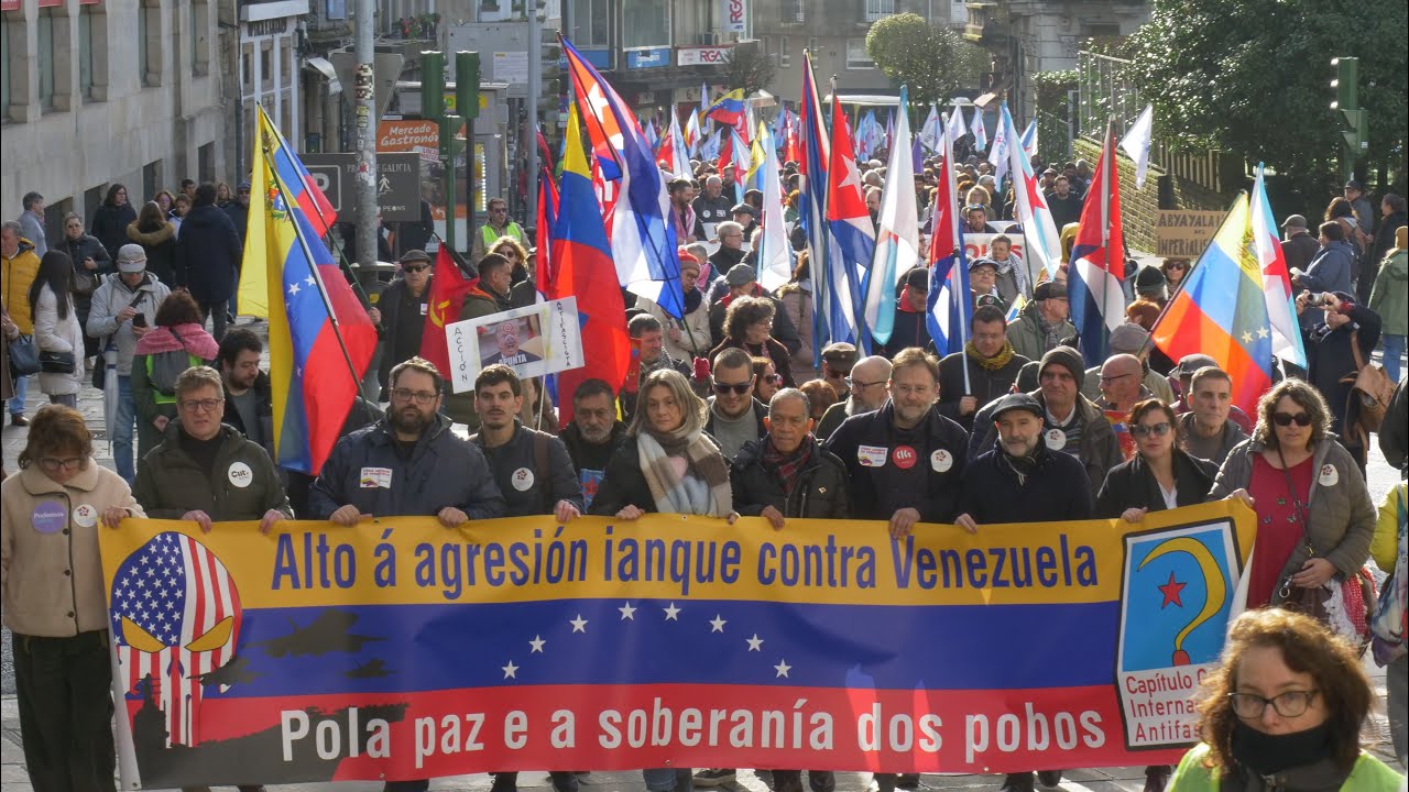Solidariedade antiimperialista #GalizaConVenezuela! (Compostela, 10/1/26)