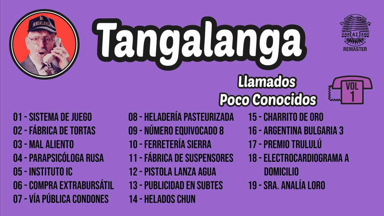 Tangalanga - Llamados Poco Conocidos Vol. 1