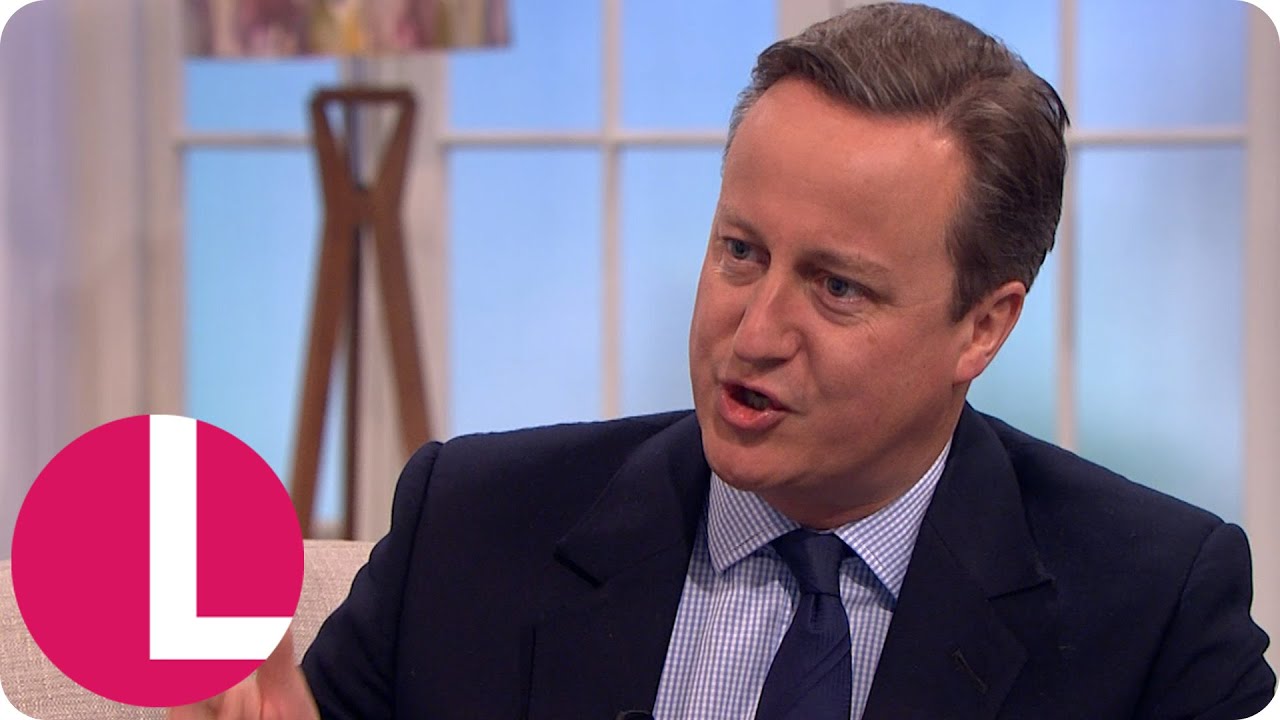 Prime Minister David Cameron Urges Viewers To Vote Remain In The EU Referendum | Lorraine