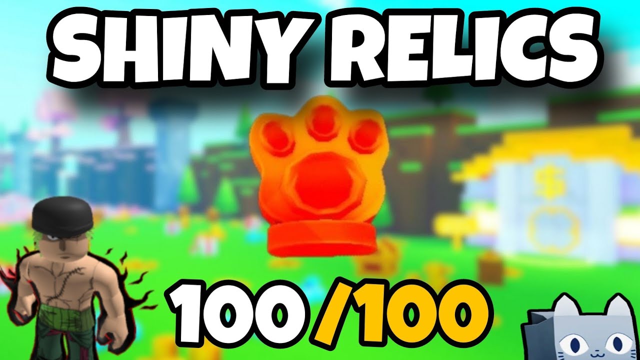 Emplacements des 100 Shiny Relics sur PET SIMULATOR 99
