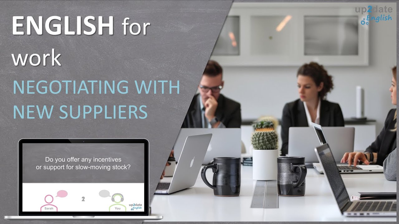 English for Work 🎧💬 Negotiating with a New Supplier - Speaking Practice - Shadowing Technique