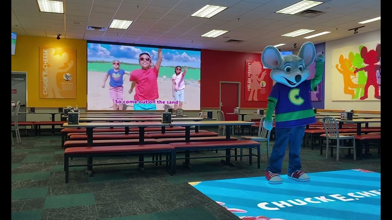 First beach party bash of the 2023 summer Deptford NJ Chuck E. Cheese 🧀 #chuckecheese