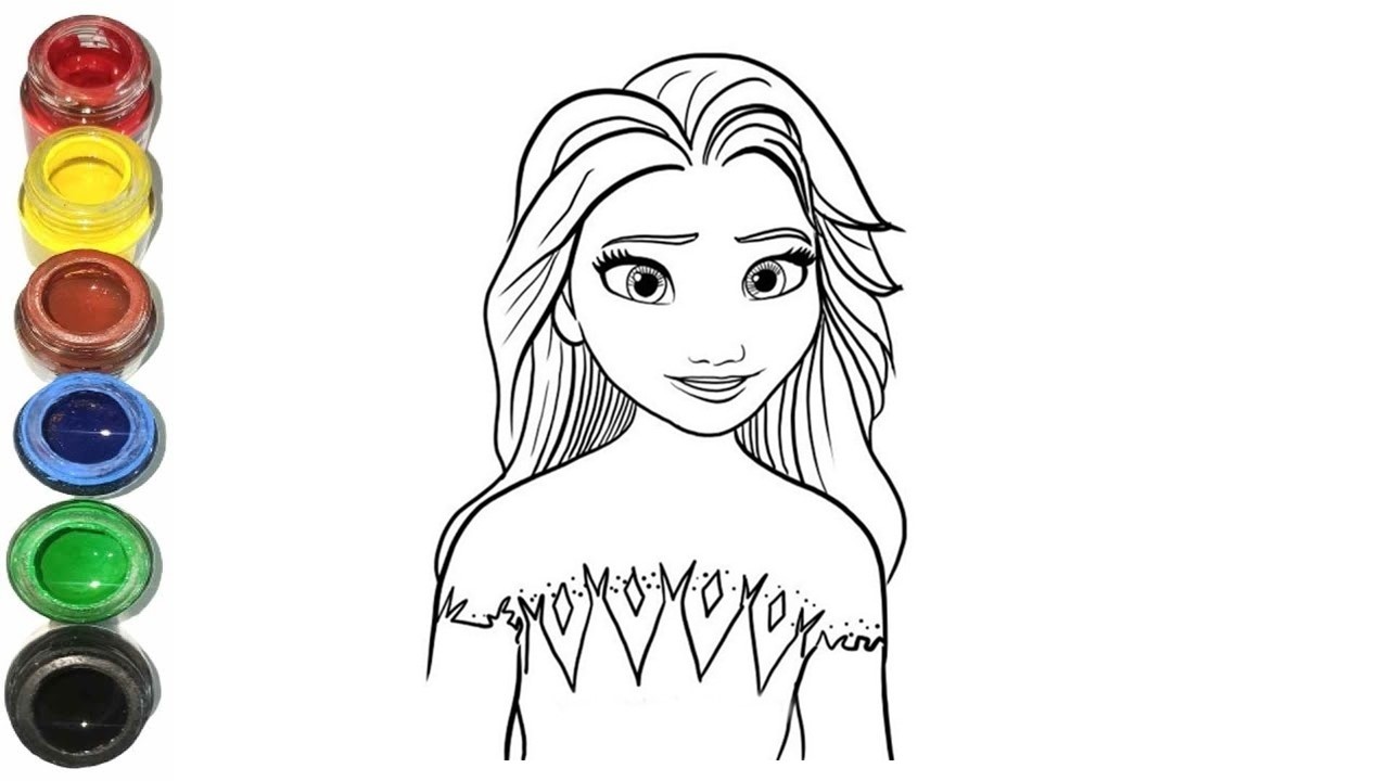 Как нарисовать Эльзу: рисование, раскрашивание и создание рисунков для детей и малышей | Давайте ...