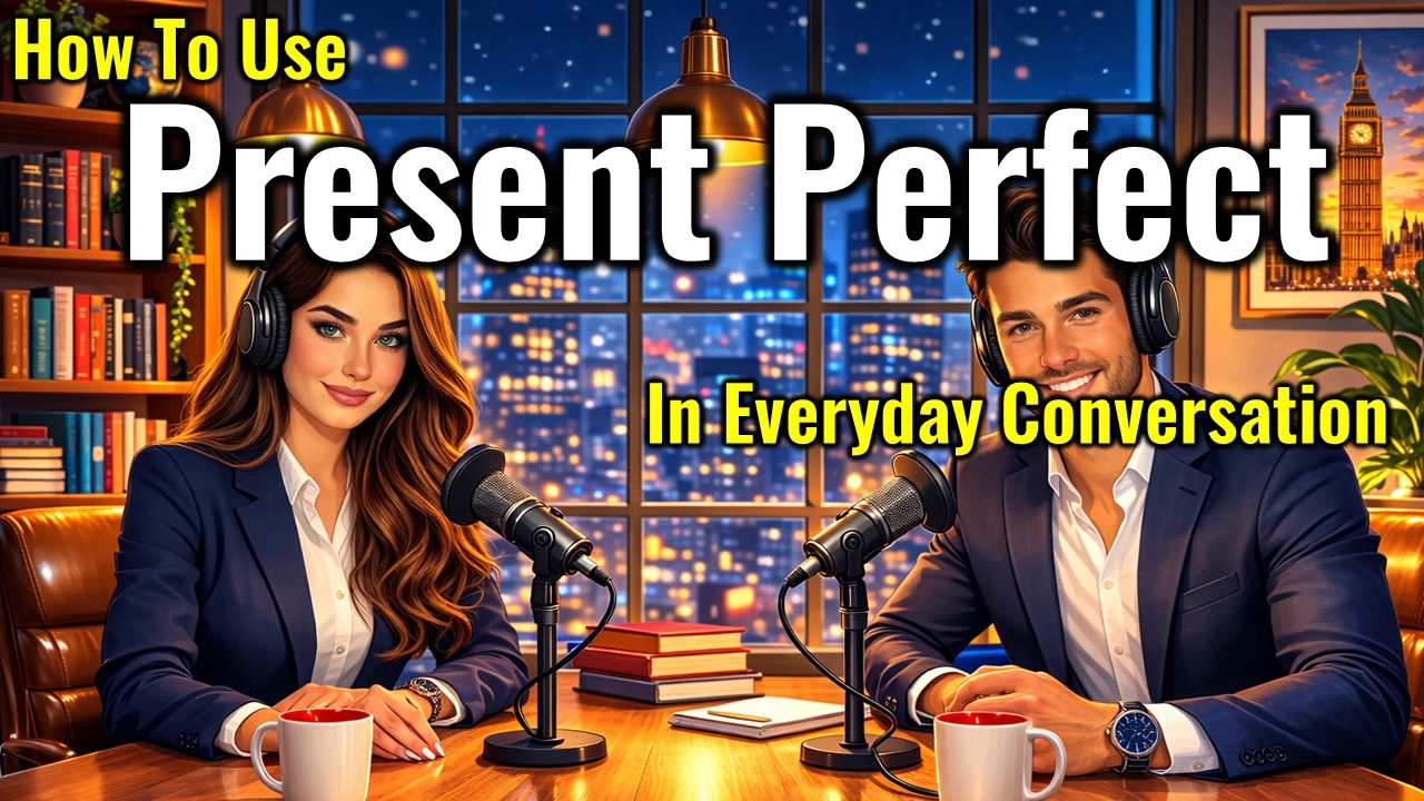 How to use the Present Perfect Tense in English || Easy English Podcast For Beginners