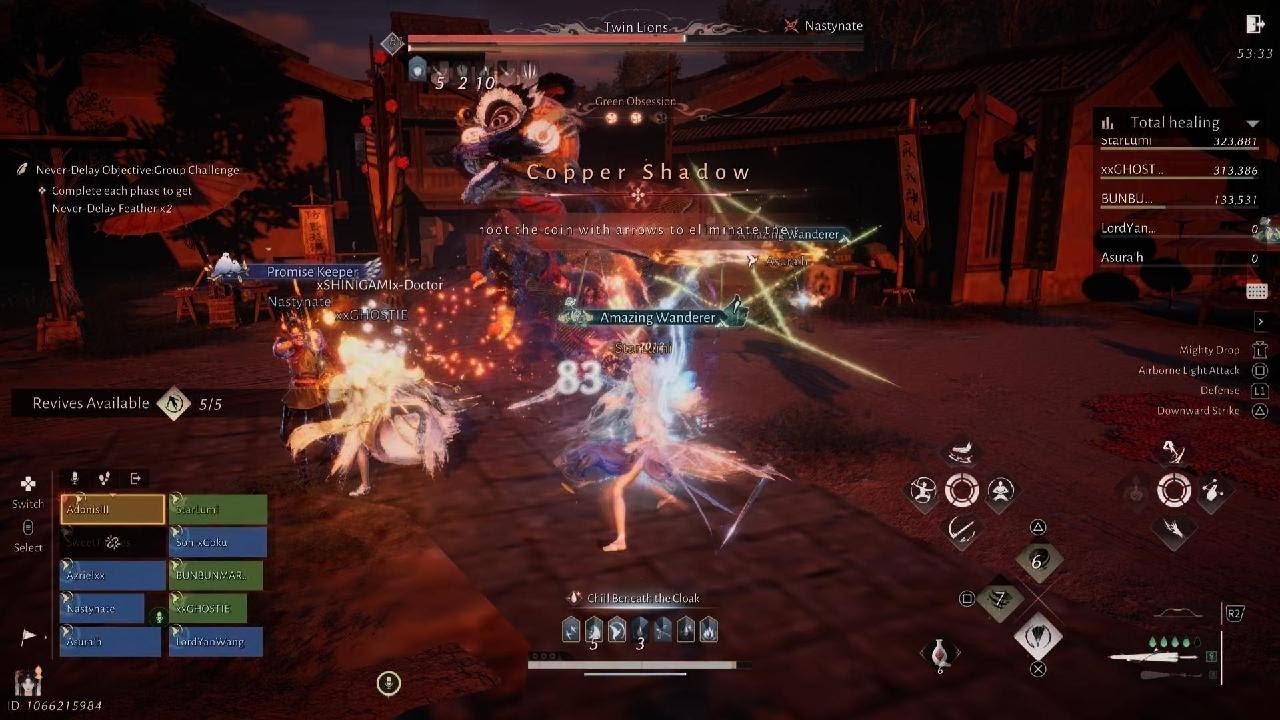 Where Winds Meet level 85 heals 