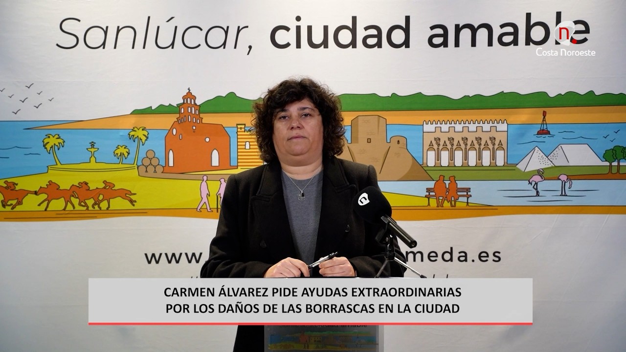 Noticias. Carmen Álvarez pide ayudas extraordinarias por los daños de las borrascas en la ciudad