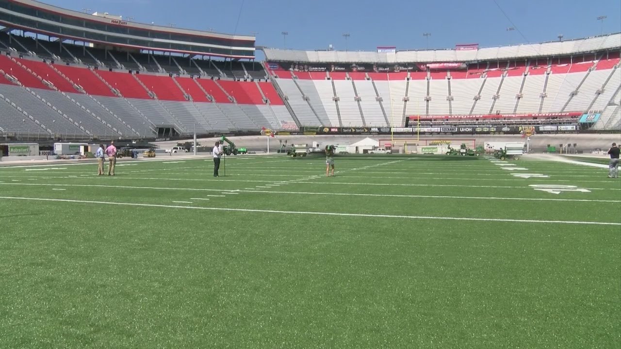 Battle at Bristol football field is very close to completion in just 7 days