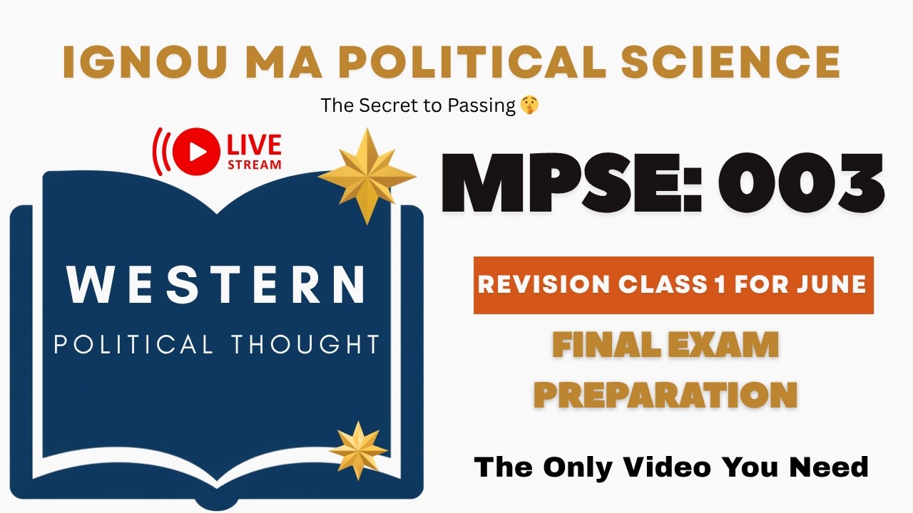 MPSE 003 IMPORTANT QUESTIONS WITH ANSWERS | MPSE 003 MARATHON CLASS JUNE 2026