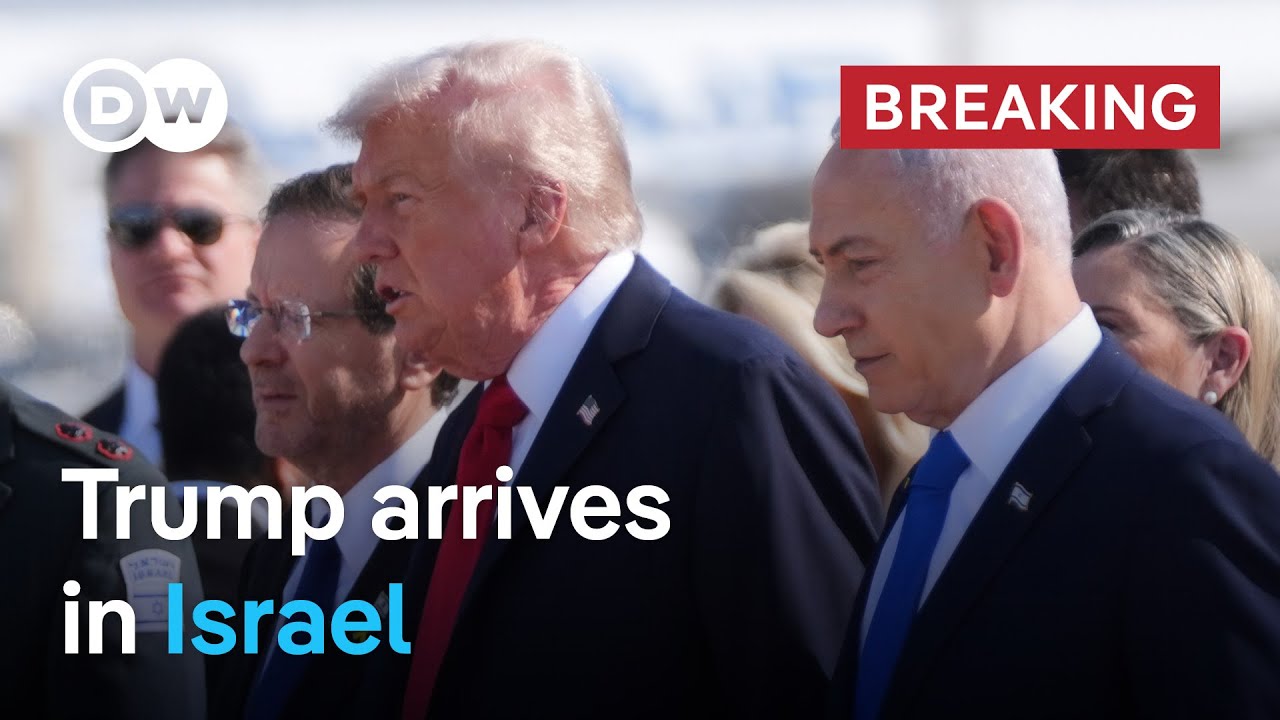 Trump arrives in Israel as Hamas releases remaining hostages | DW News