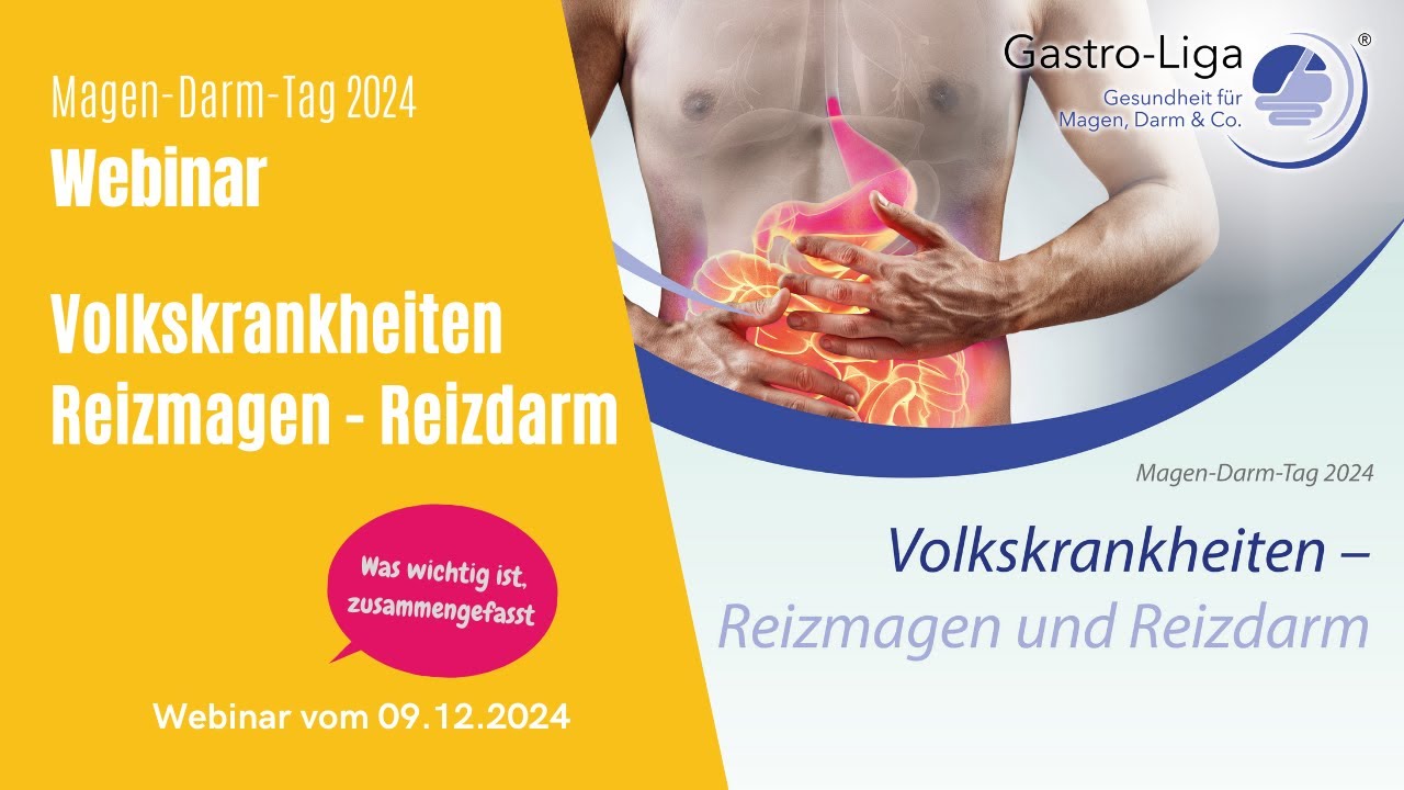 Webinar Volkskrankheiten Reizmagen - Reizdarm  - Zusammenfassung
