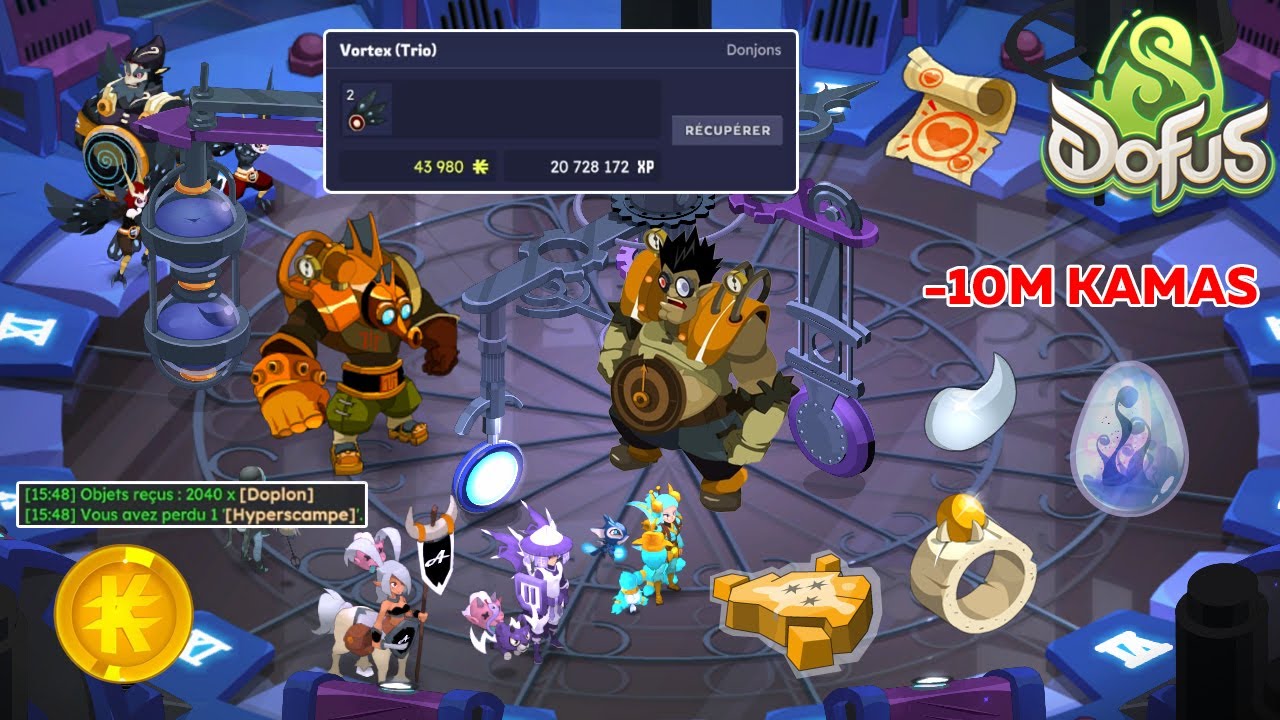 AVENTURE DOFUS 3 : VORTEX TRIO, STUFF 200, RECHERCHÉS & NÉBULEUX (JOUR 34)
