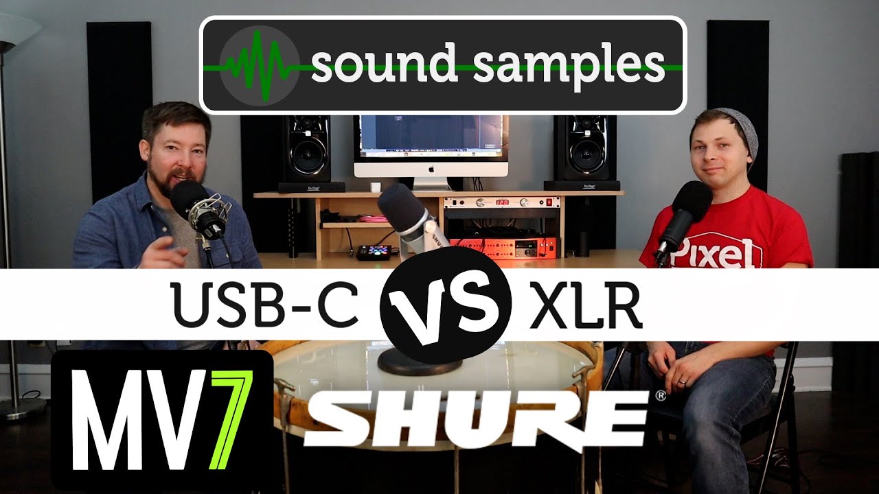 Shure MV7 &mdash; образцы звука USB и XLR