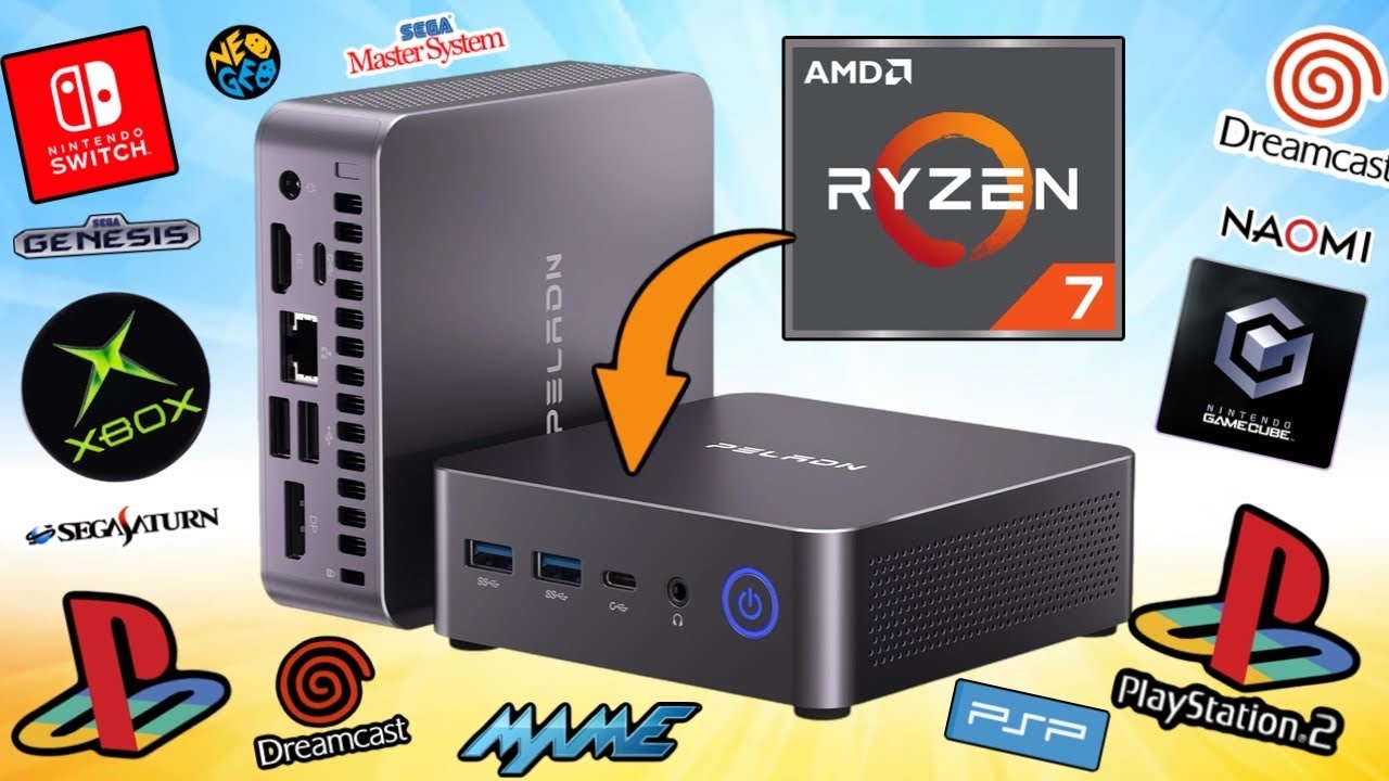 This MINI PC Can Play Nintendo Gamecube, PS2 & Much More! | Peladn WO7 AMD Ryzen 7 Mini PC Review