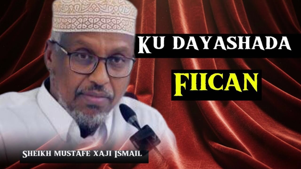 Ku dayashada fiican sheikh mustafe 