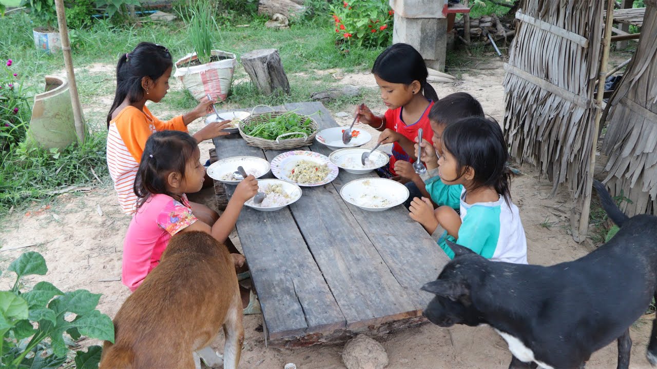 Khor Prak Hok with Pork Recipe , Rural life village little chef