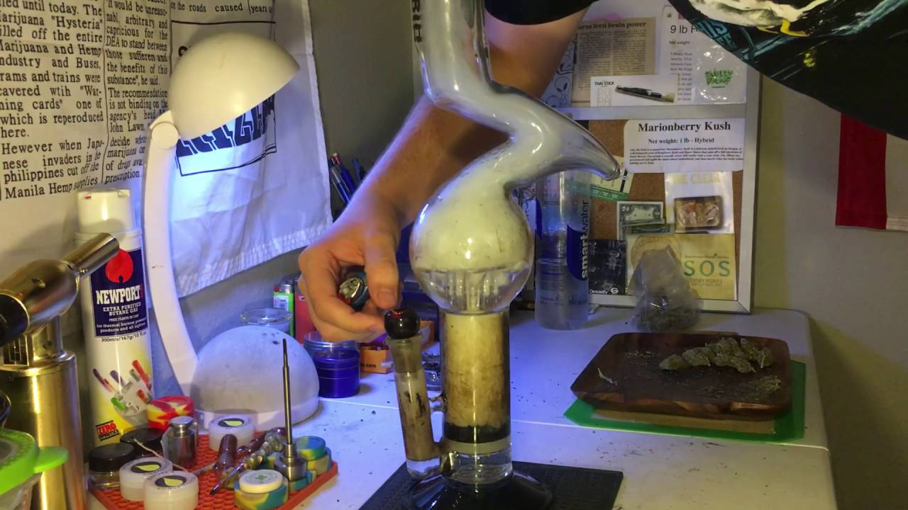 Quick close up bong sesh