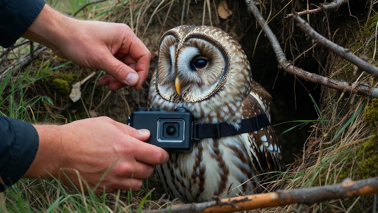 I Attached a Tiny Camera to an Owl 🦉Watch Its Silent Flight Through the Night Forest | ASMR Wildlife