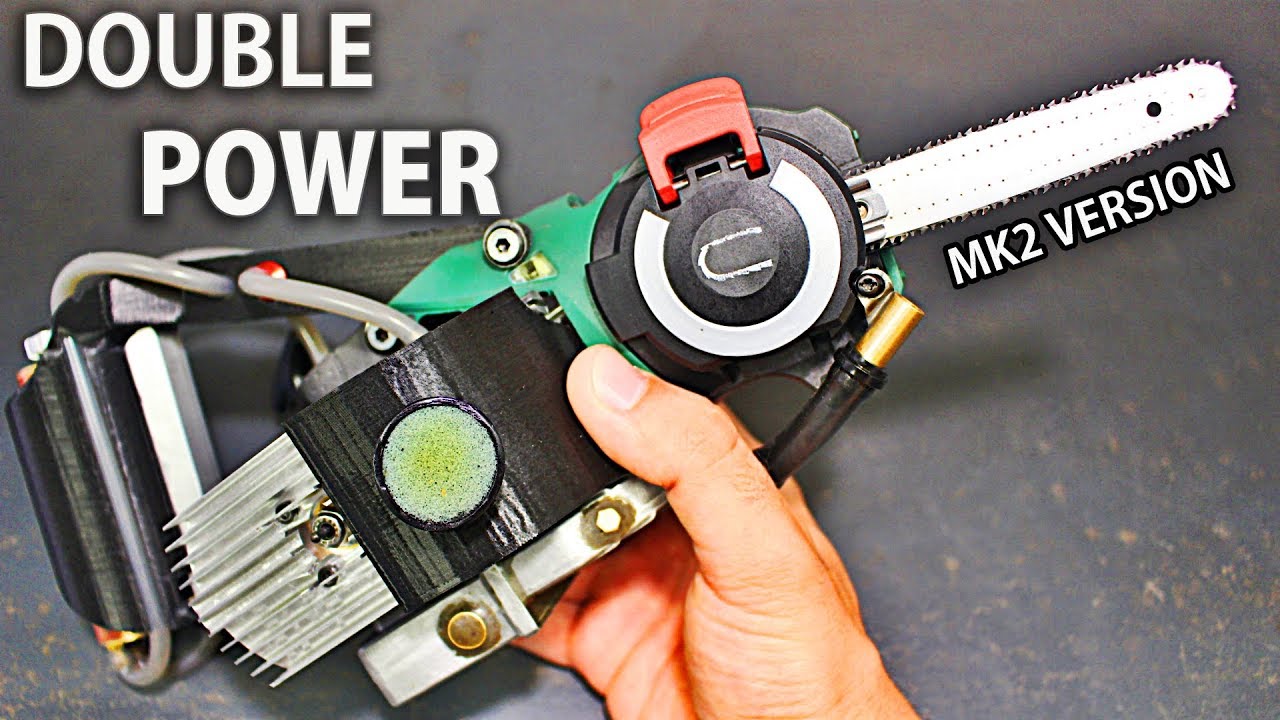 Micro Nitro Powered Chainsaw MK2 - Double the Power!