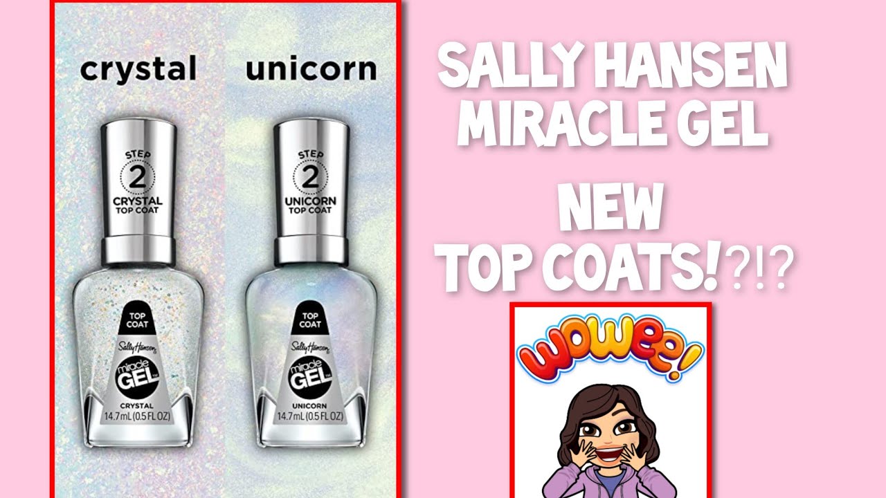 Sally Hansen Miracle Gel New Special Effects Top Coats Unicorn and Crystal #sallyhansenmiraclegel
