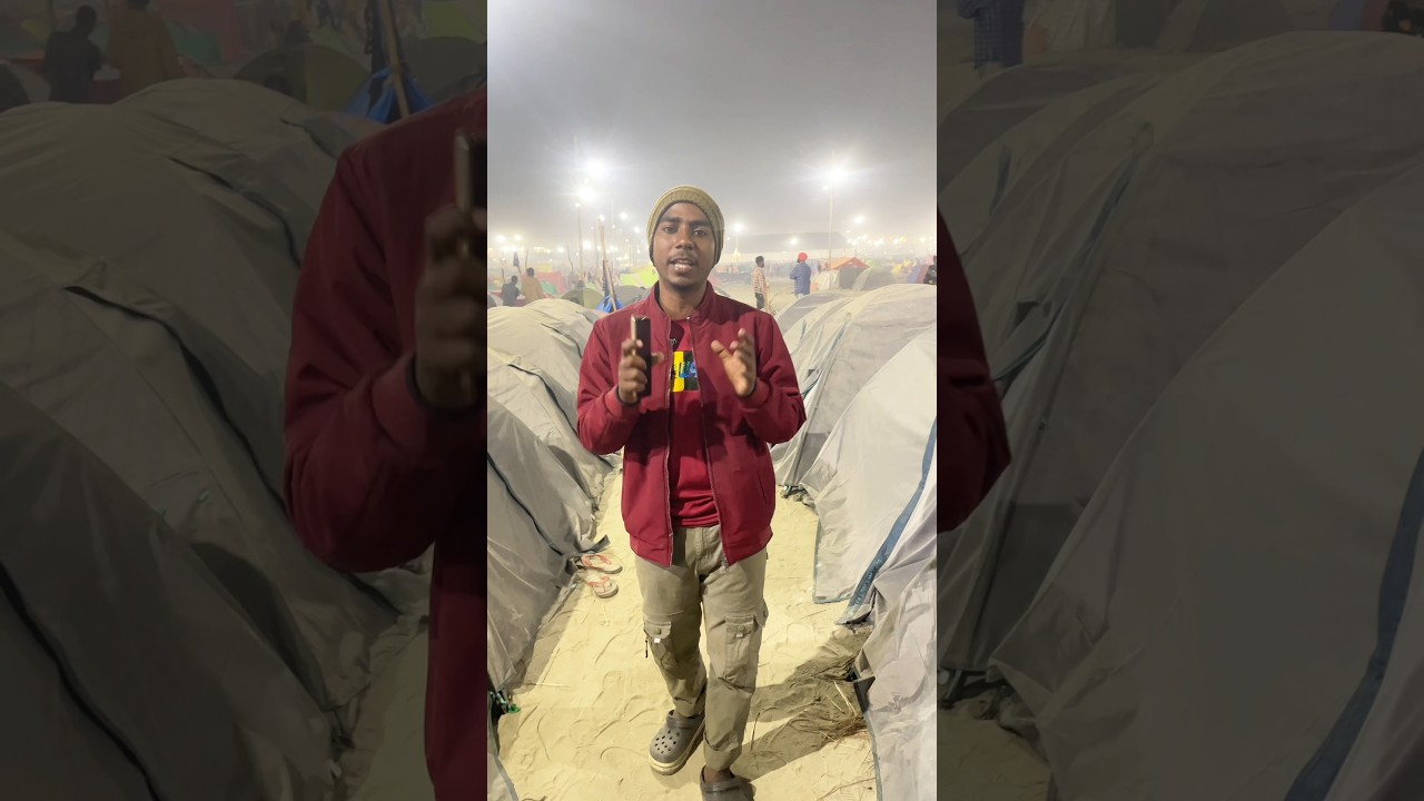 Check Comment for Tent Booking 👇 #kumbh #kumbhmela #shorts