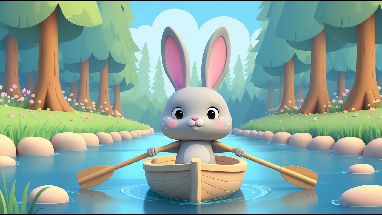 Row Row Row Your Boat | Dreamy Nursery Rhyme & Lullaby for Babies | Playdate Hub
